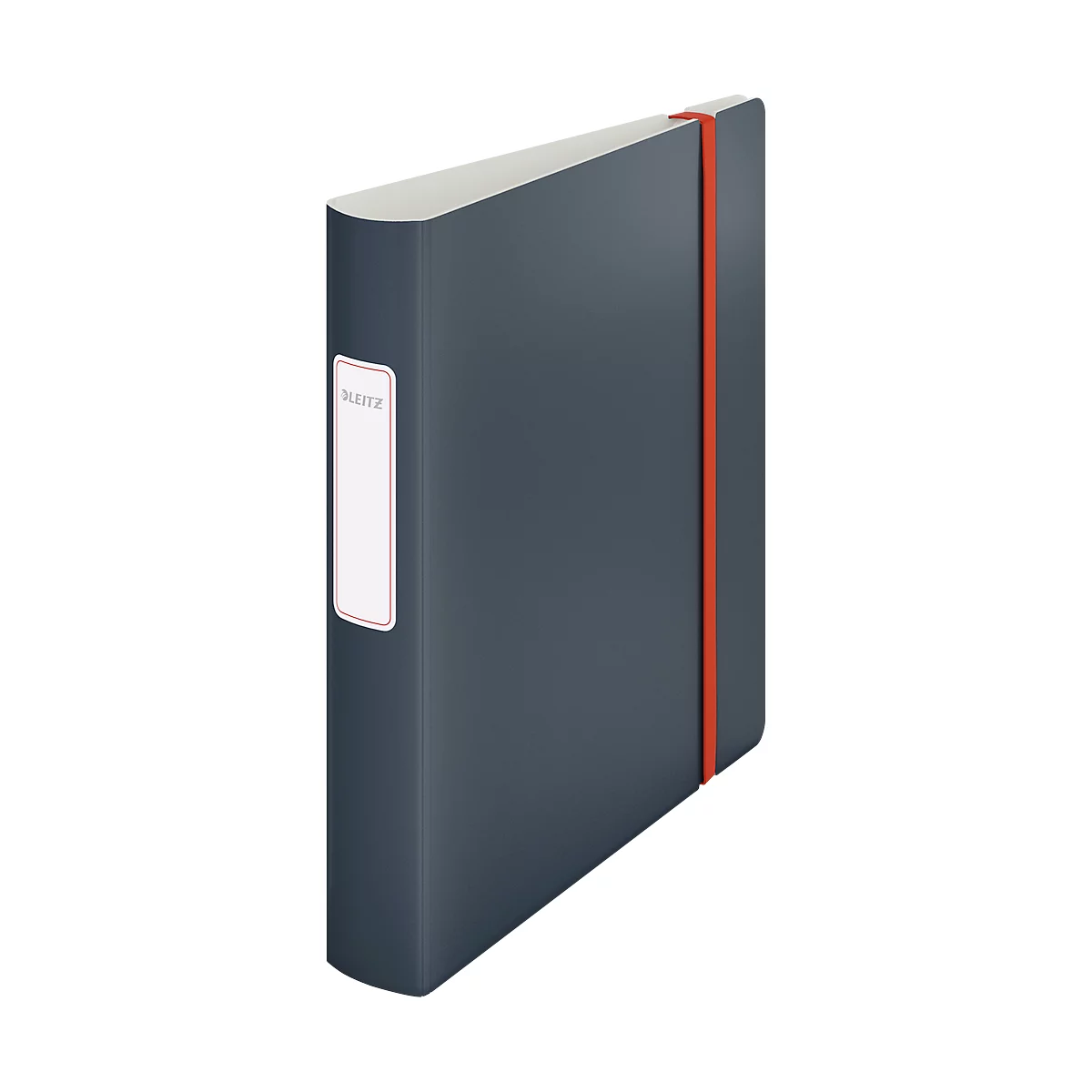Leitz® ordner 180° Active Cosy, A4, rugbreedte 65 mm, 180° hefboommechanisme, gelijmd rugetiket &amp; elastiek, grijs