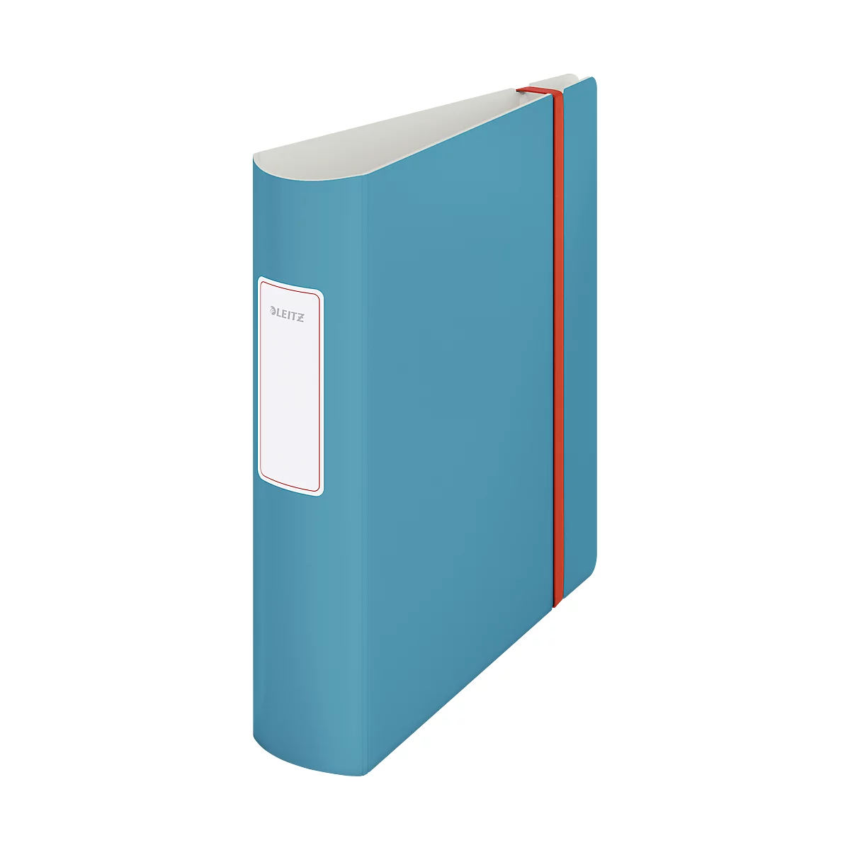 Leitz® ordner 180° Active Cosy, A4, rugbreedte 82 mm, 180° hefboomboogmechanisme, gelijmd rugetiket &amp; elastiek, blauw