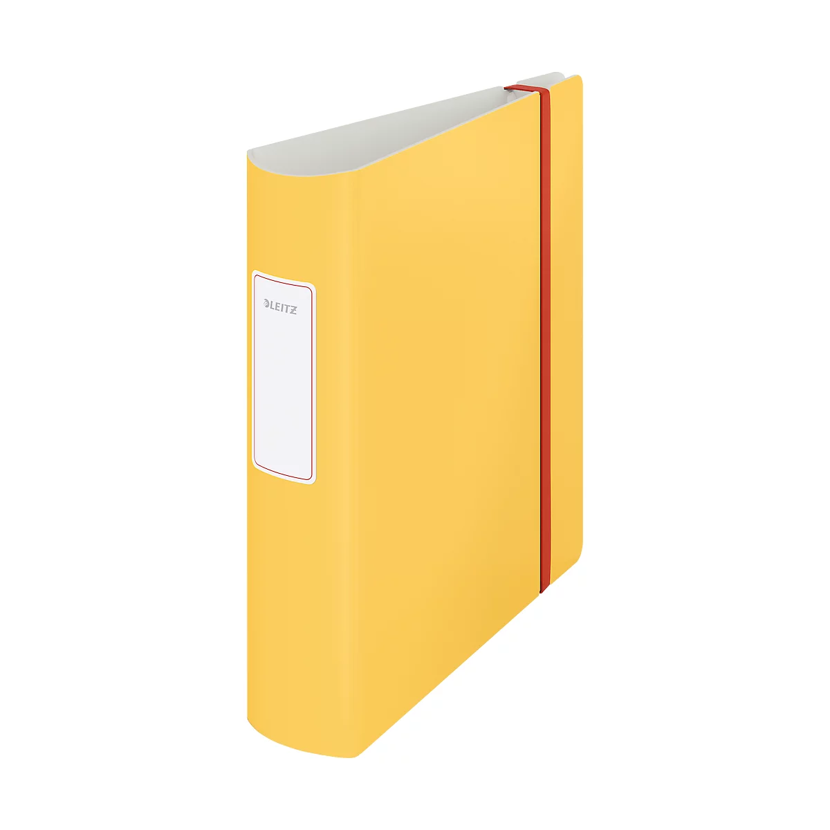 Leitz® ordner 180° Active Cosy, A4, rugbreedte 82 mm, 180° hefboomboogmechanisme, gelijmd rugetiket &amp; elastiek, geel