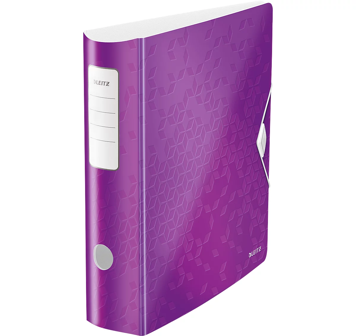 LEITZ® Ordner Active WOW, DIN A4, Rückenbreite 82 mm, 5 Stück, violett