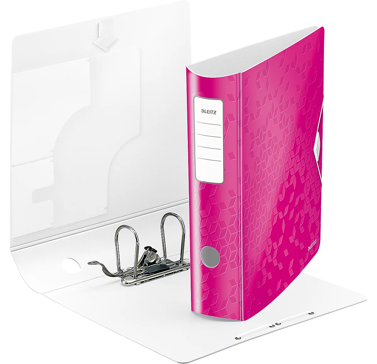 LEITZ® Ordner Active WOW, DIN A4, Rückenbreite 82 mm, pink