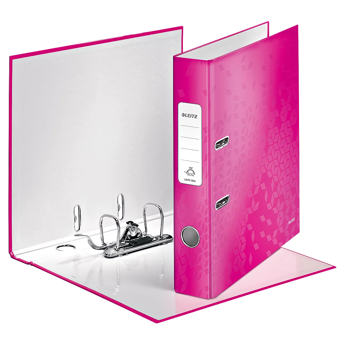 LEITZ® ordner WOW 1006, A4, rugbreedte 50 mm, roze