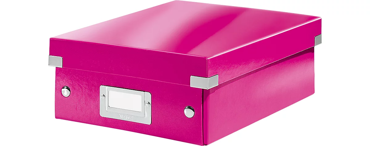 LEITZ® Organisationsbox Click + Store, klein, pink
