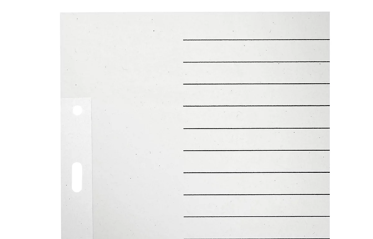 LEITZ® Papier-Register, DIN A4 halbe Höhe, blanko (15 Blätter), Nr. 1224