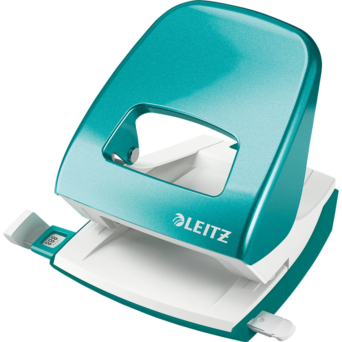 LEITZ® perforator 5008 WOW, metallic-ijsblauw