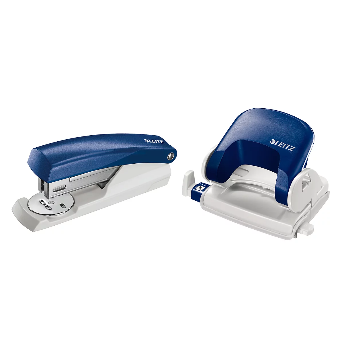 LEITZ® perforator 5038 + nietmachine 5501 SET, blauw