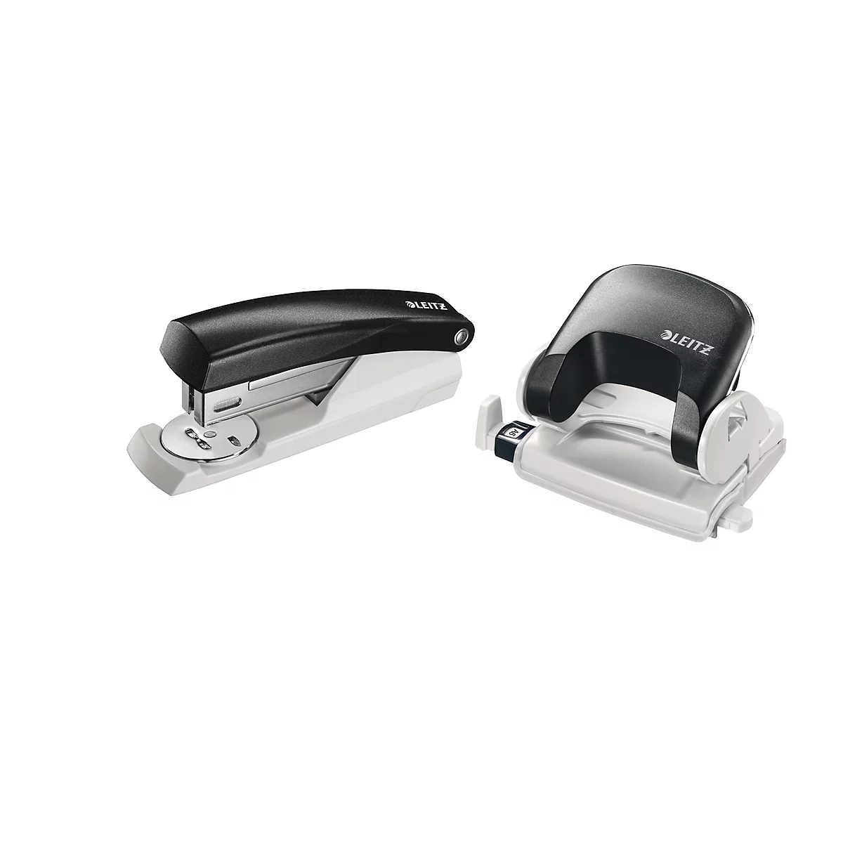 LEITZ® perforator 5038 + nietmachine 5501 SET, zwart