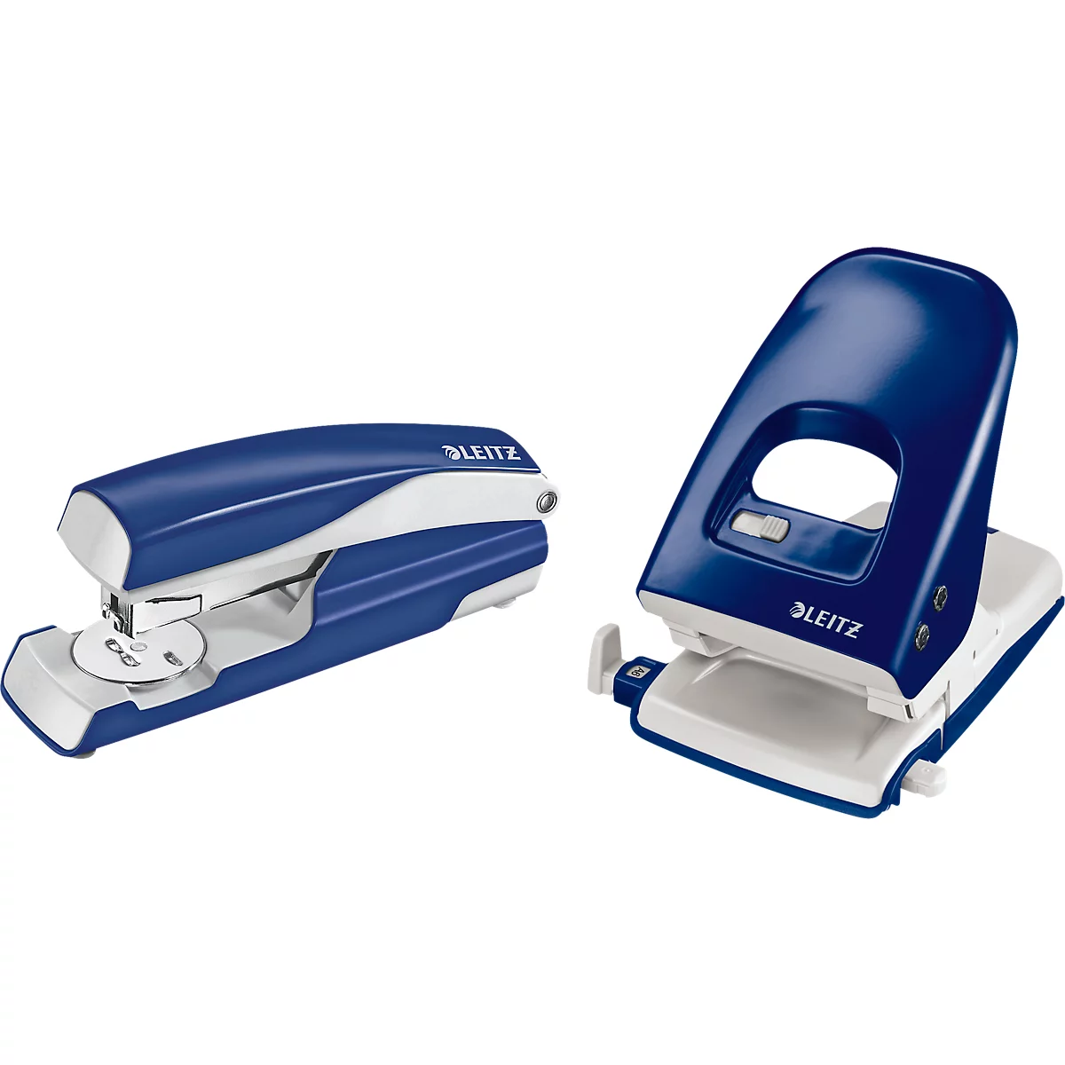 LEITZ® perforator 5138 + nietmachine 5522 SET, blauw