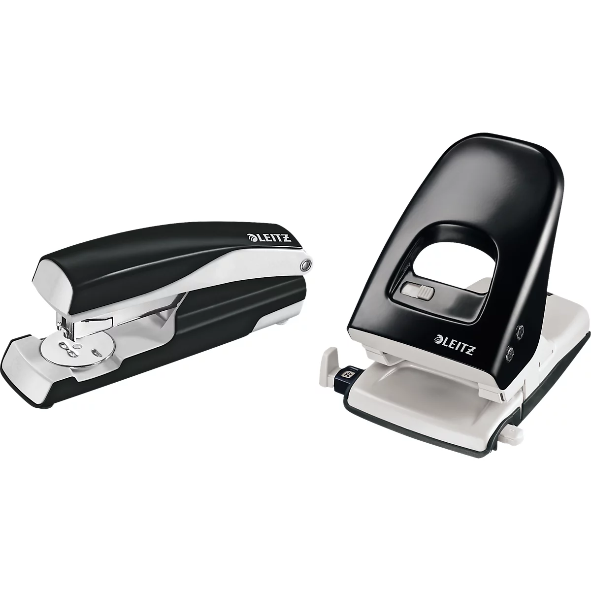 LEITZ® perforator 5138 + nietmachine 5522 SET, zwart