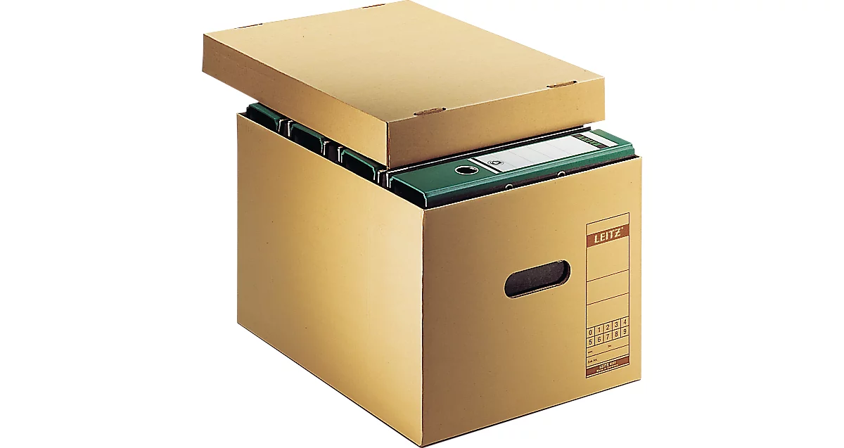 LEITZ® Premium archief- en transportdozen 6081 LEITZ®, B 335 x D 440 x H 275 mm, 10 stuks