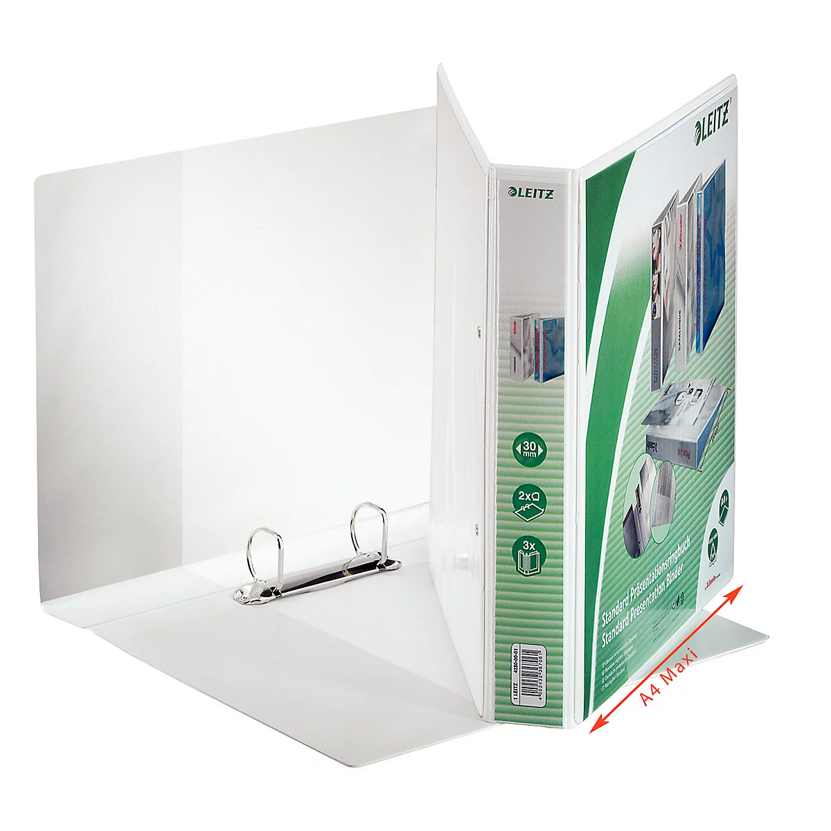 LEITZ® presentatieringmap, A4, 2-voudig ringmechanisme, rugbreedte 50 mm