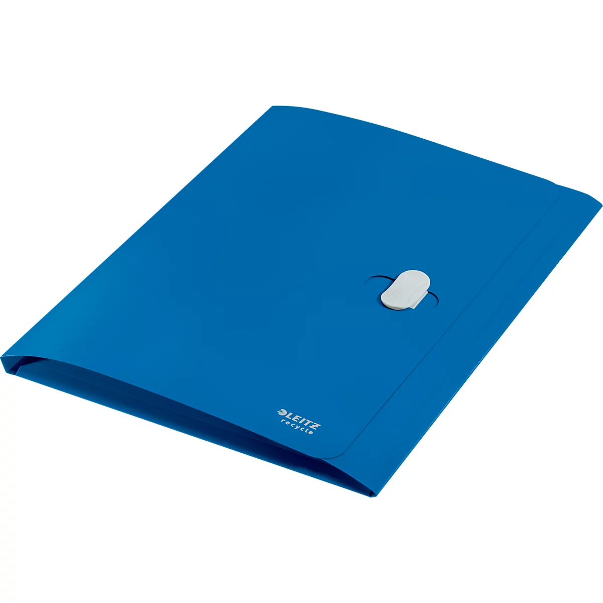 Leitz® Recycle documentenmap, A4, tot 150 vel, 3 kleppen, ondoorzichtig, 100% recyclebaar, Blauer Engel, kunststof, blauw