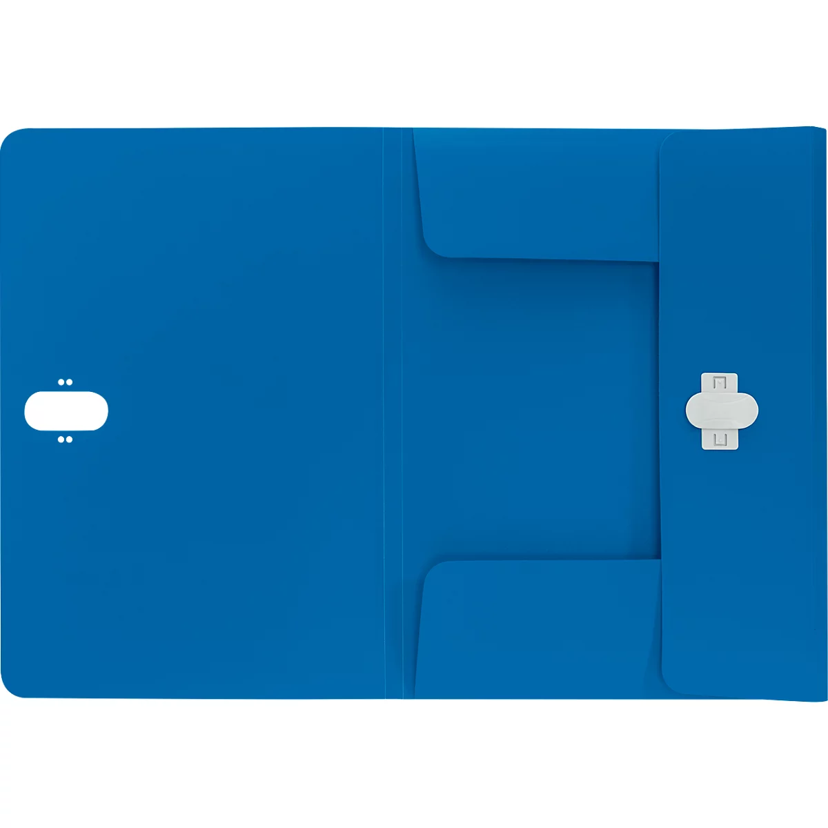 Leitz® Recycle documentenmap, A4, tot 150 vel, 3 kleppen, ondoorzichtig, 100% recyclebaar, Blauer Engel, kunststof, blauw