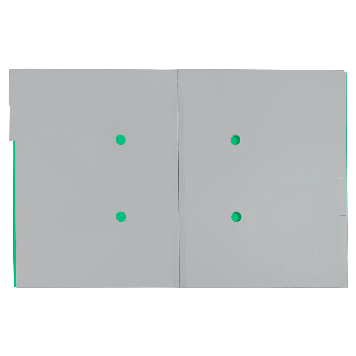 Leitz® Recycle map, A4, 6 vakken met blanco tabbladen, inhoudsopgave, elastieksluiting, 100% recyclebaar, karton, groen