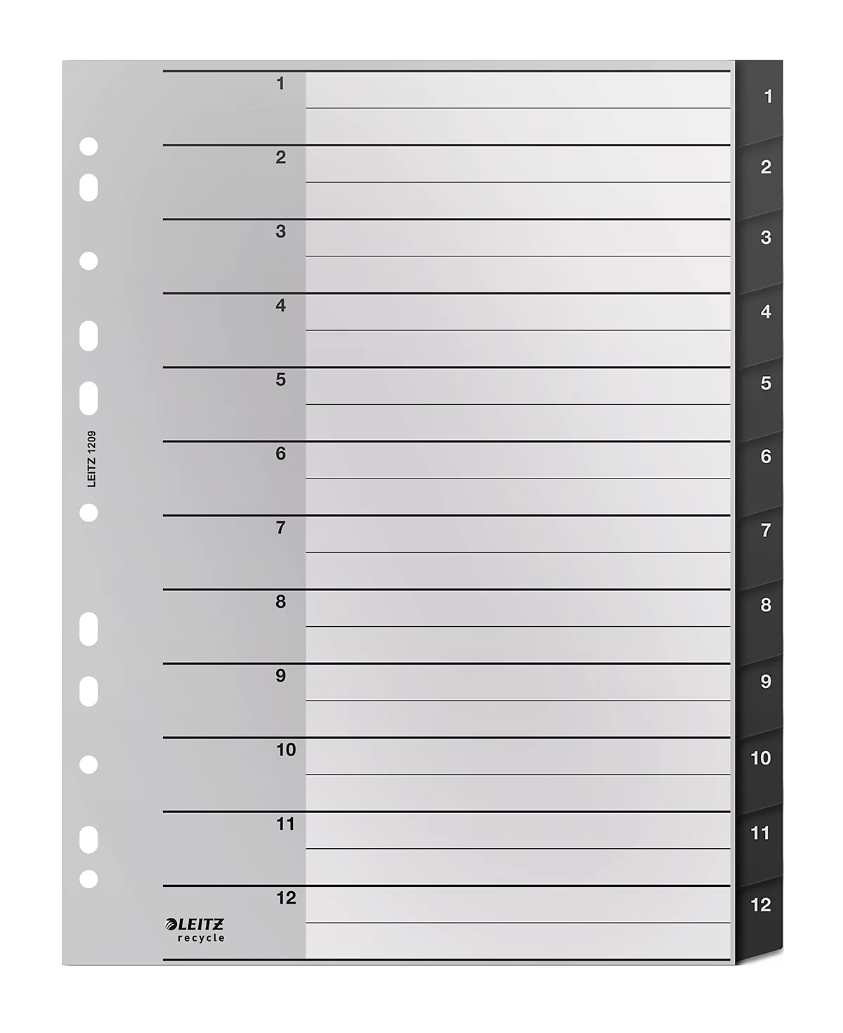 Trieur Papier A4 - 6 compartiments - Noir LEITZ Wow