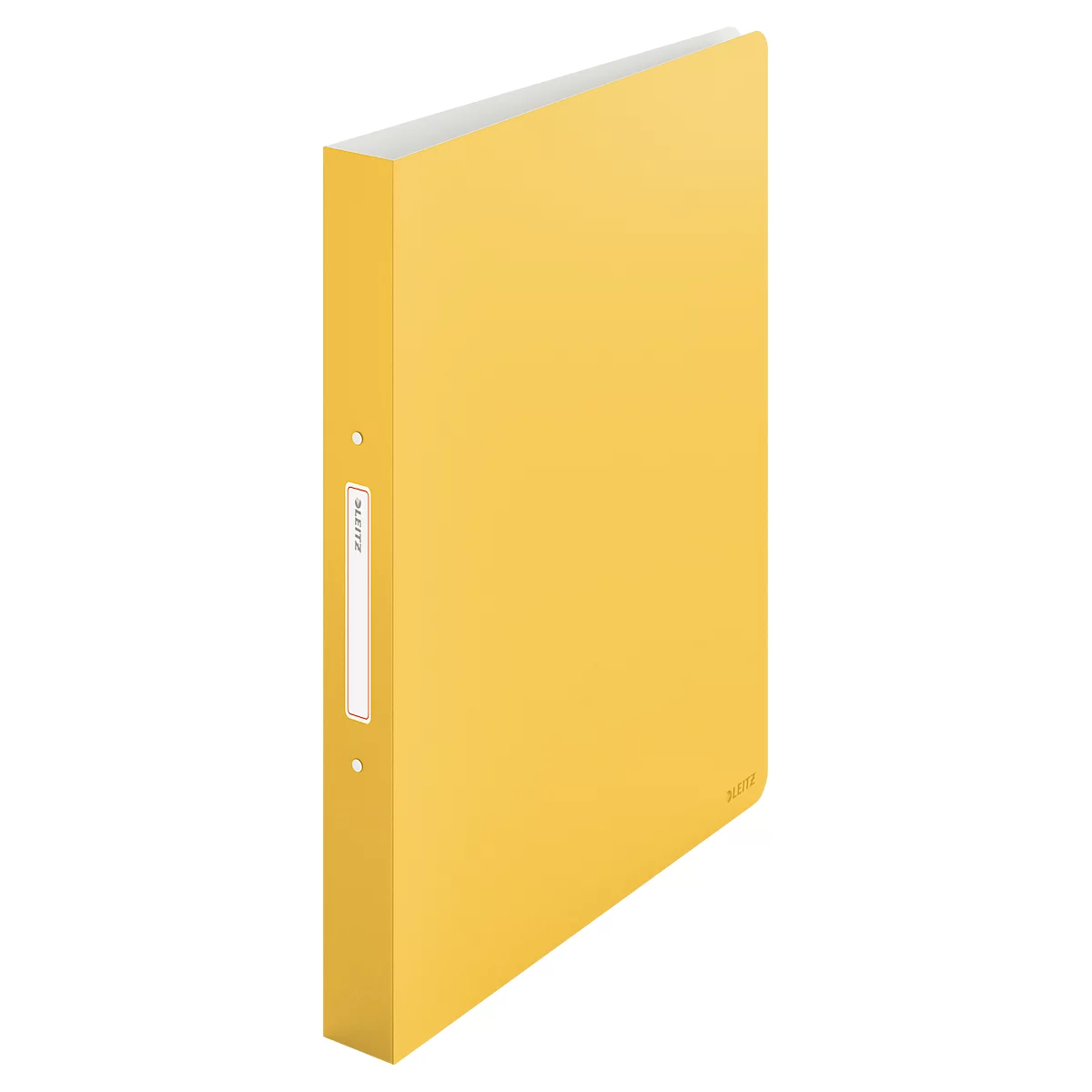 Leitz® Ringbuch Cosy, A4-Format, 2-Ring-Mechanik für bis zu 190 Blatt, mit Rückenschild, Polypropylen, gelb