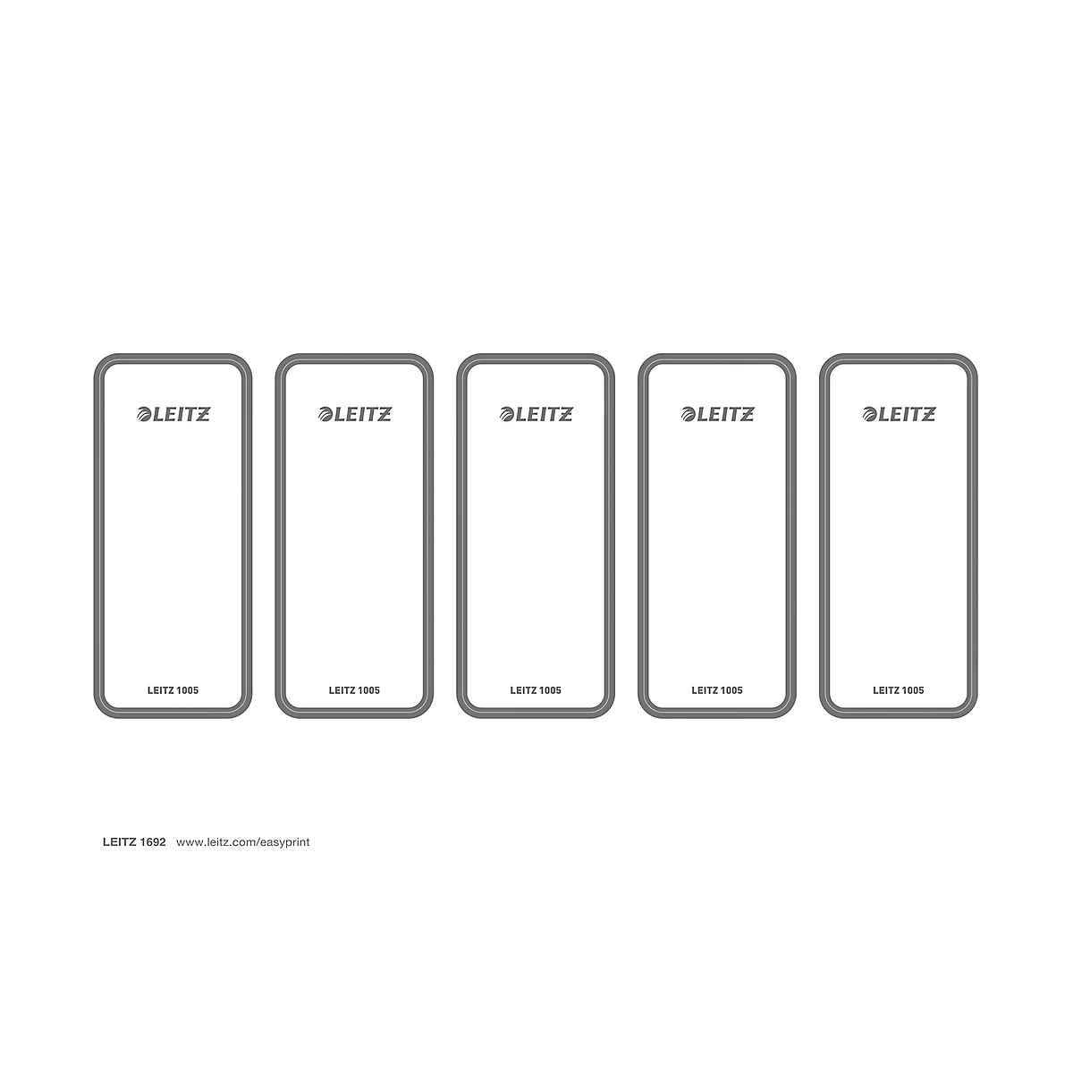 LEITZ® rugetiket WOW/Style, rugbreedte 80 mm, zelfklevend, 50 stuks