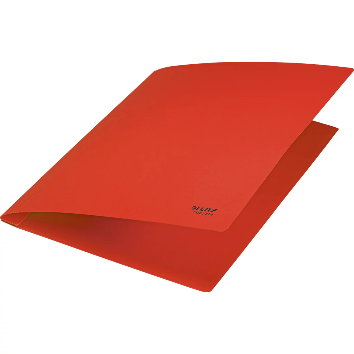 Leitz® Schnellhefter Recycle, Format A4, bis zu 250 Blatt, Heftmechanik, 100 % recycelbar, Blauer Engel, Recyclingkarton, rot