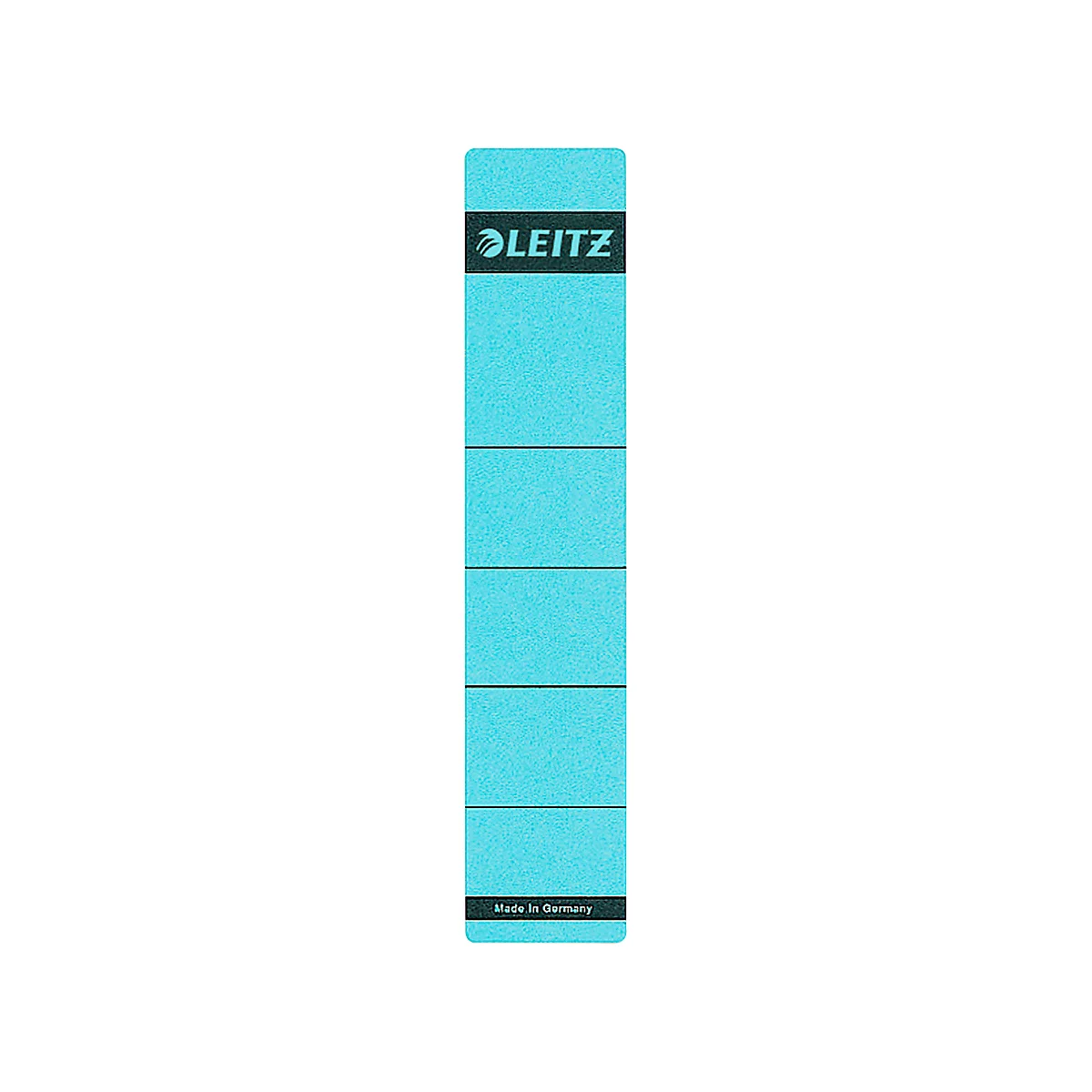 Turquoise Leitz folder. Black top, with white lettering. Made in Germany.