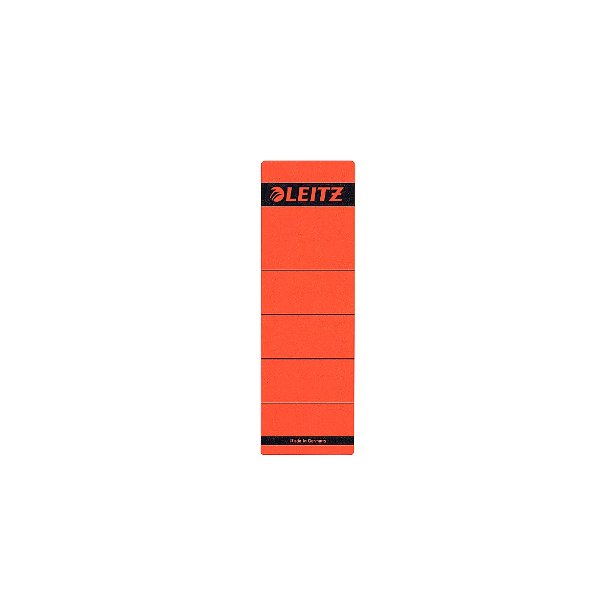 Orange index strip with black Leitz logo and "Made in Germany".