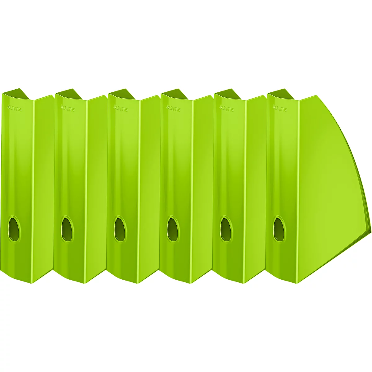 LEITZ® Stehsammler WOW 5277, Breite 75 mm,grün, 6 Stück