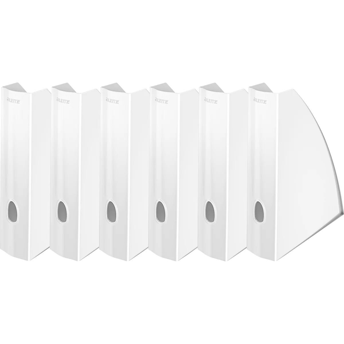 LEITZ® Stehsammler WOW 5277, Breite 75 mm,weiss, 6 Stück