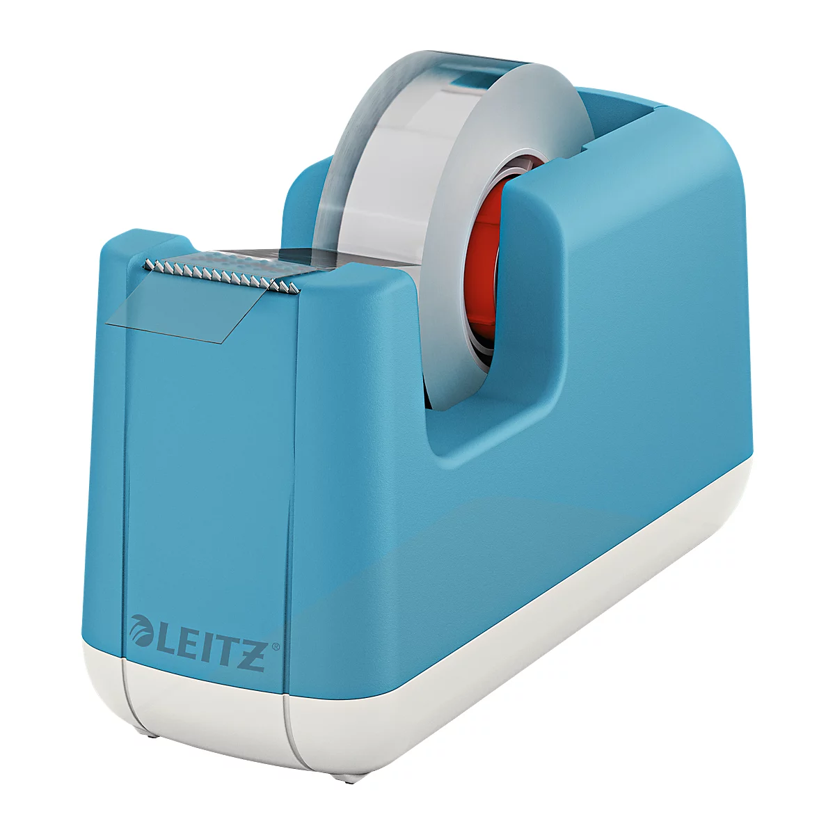 Leitz® tafeldispenser voor plakfolie Cosy, voor rollen met L 33 m x B 19 mm, pootjes, incl. plakfolierol, kunststof, blauw