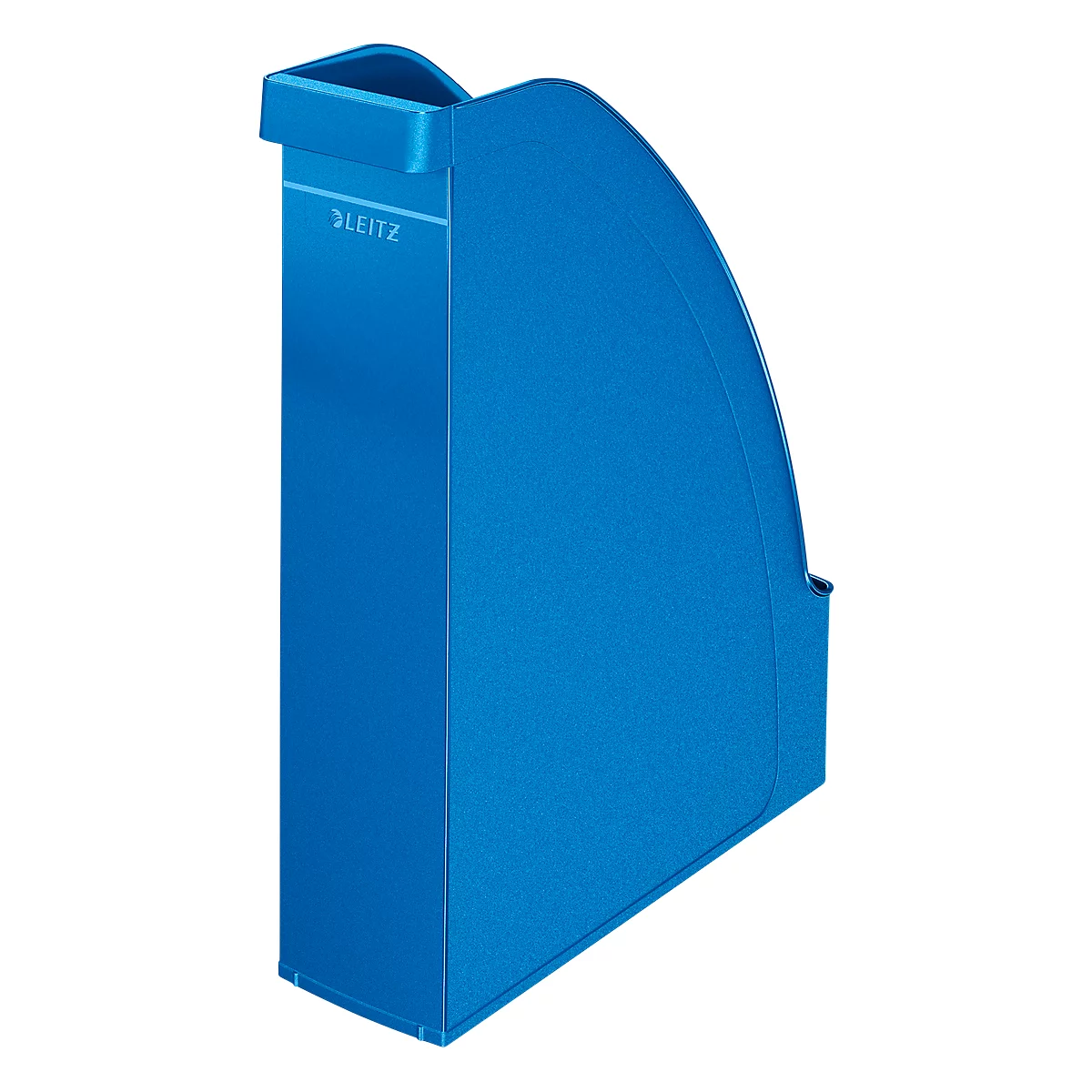 LEITZ® tijdschriftenhouder 2476, rugbreedte 70 mm, polystyreen, 6 stuks, blauw