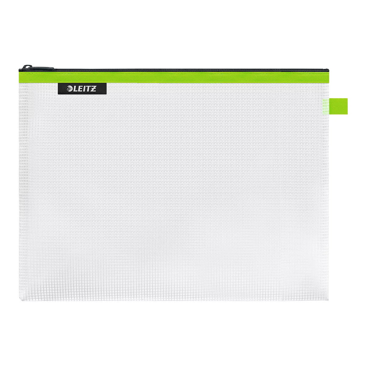 Leitz WOW Traveller sac à fermeture éclair, hydrofuge, matériau transparent, taille L, vert