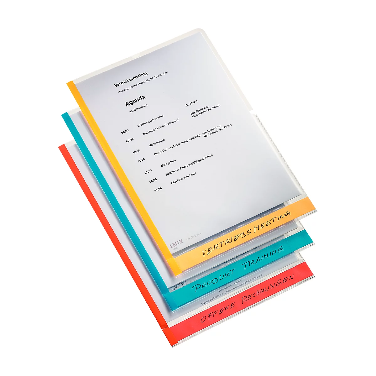 LEITZ® zichtmap Desk Free, generfd, 6 stuks