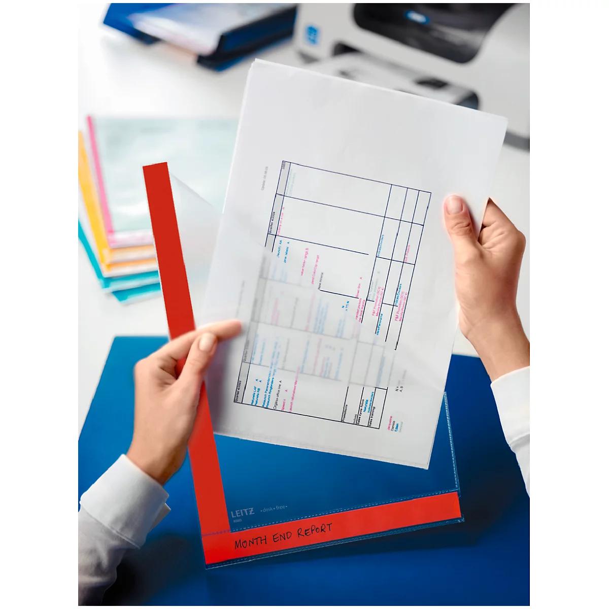 LEITZ® zichtmap Desk Free, generfd, 6 stuks