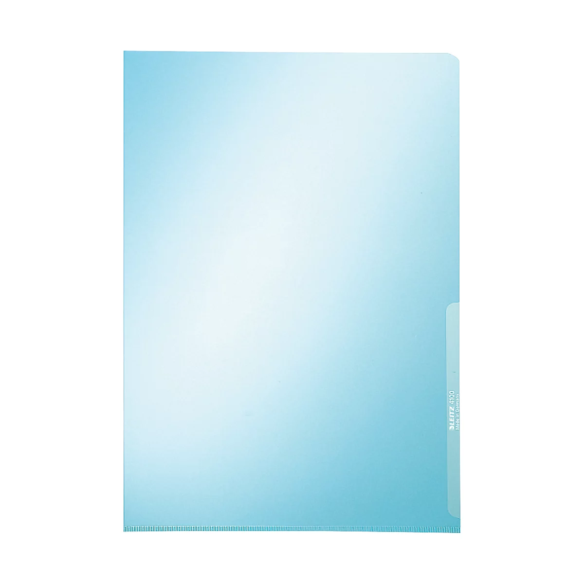 LEITZ® zichtmap Premium 4100, A4, glad, 100 stuks, blauw