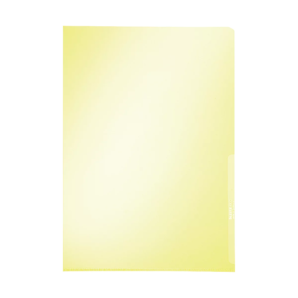 LEITZ® zichtmap Premium 4100, A4, glad, 100 stuks, geel