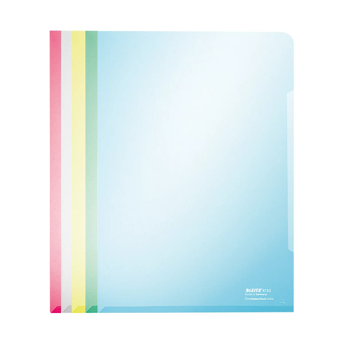 LEITZ® zichtmap Premium 4153, glad, 100 stuks, diverse kleuren