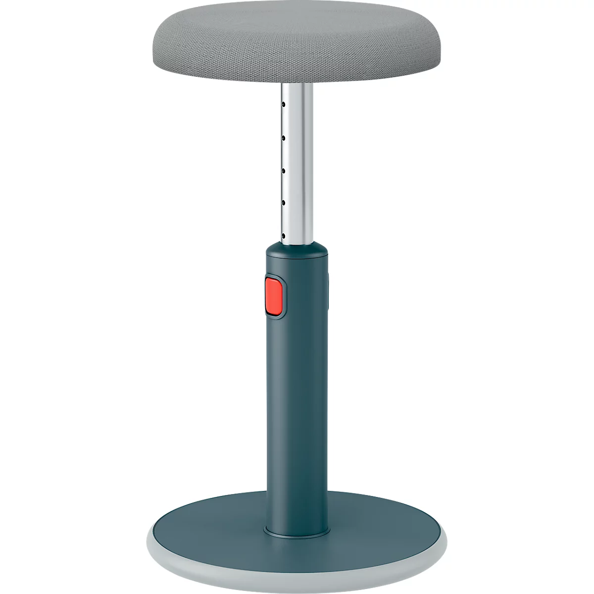 Leitz zit-sta kruk Ergo Cosy Active, B 370 x D 370 x H 460 - 790 mm, tot 110 kg, fluweelgrijs
