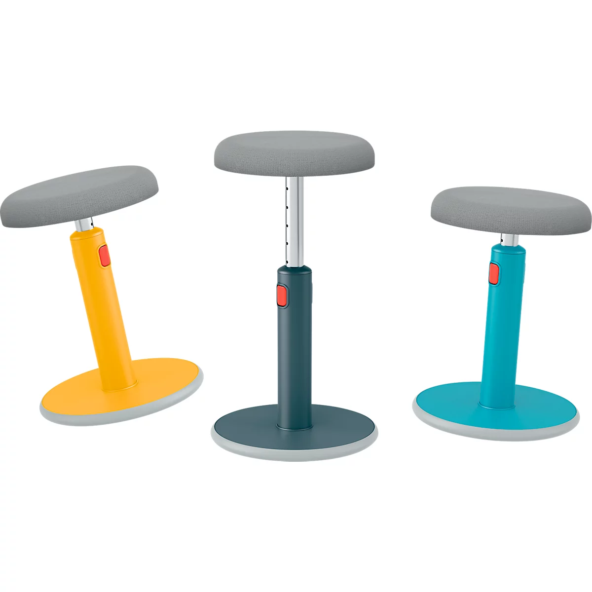 Leitz zit-sta kruk Ergo Cosy Active, B 370 x D 370 x H 460 - 790 mm, tot 110 kg, keuze uit verschillende kleuren