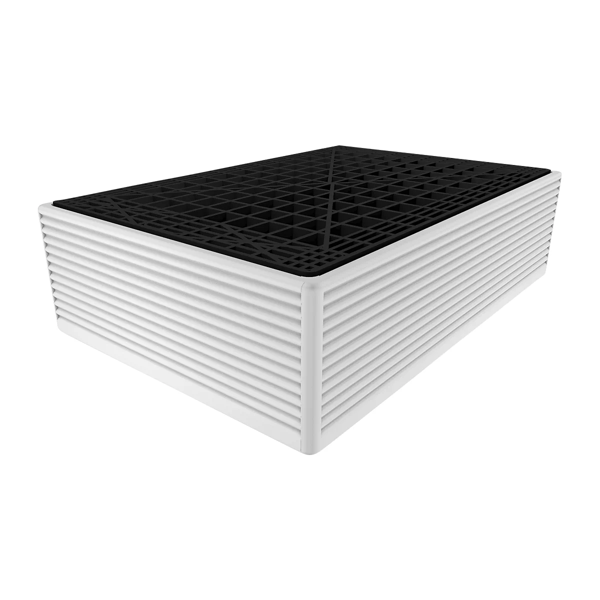 Lekbak voor 2 x 200 liter vat, met PP-rooster