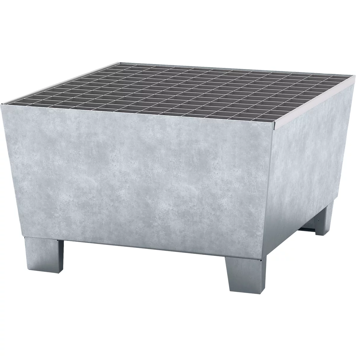 Lekbak WG 20, voor 1 x 200 l vat, gegalvaniseerd