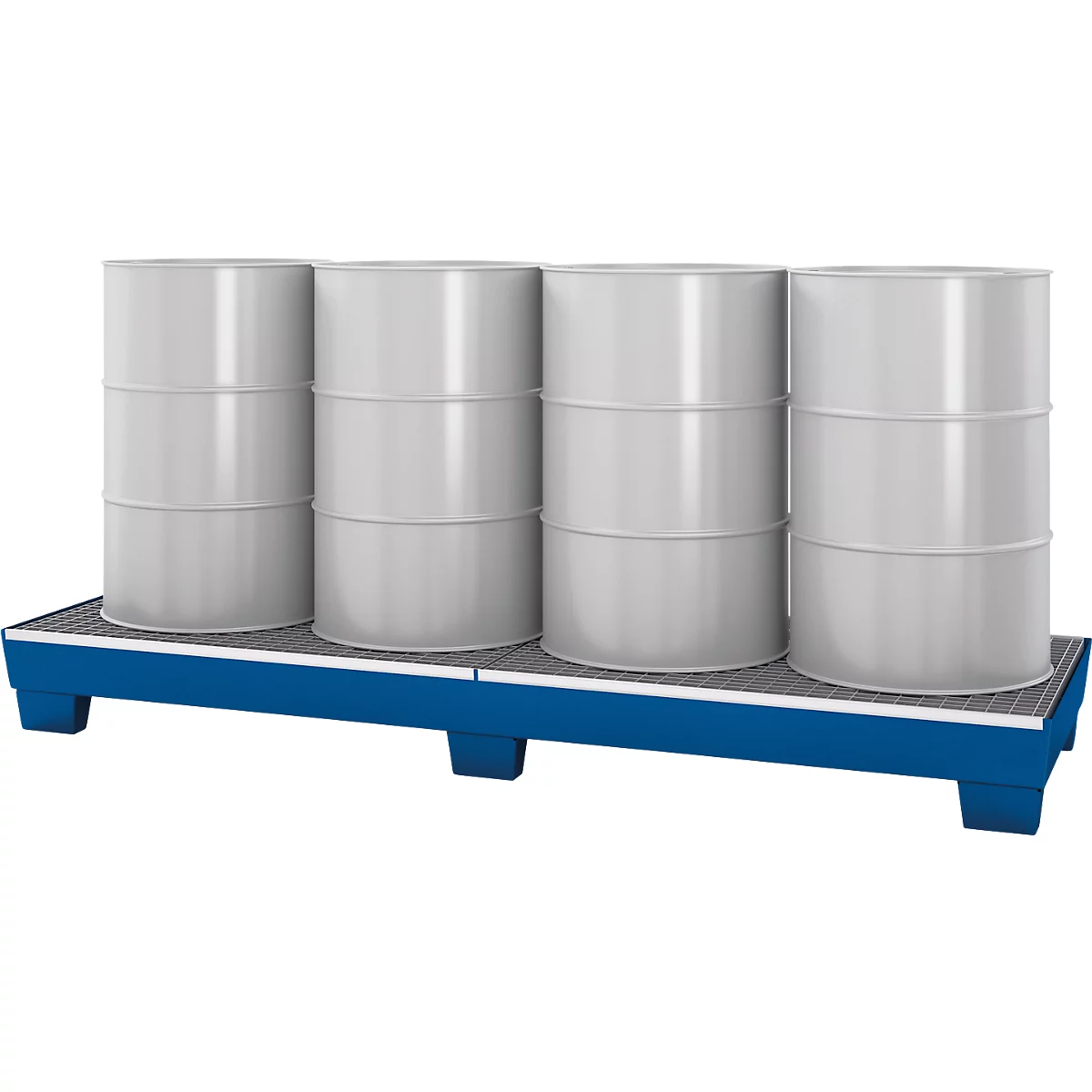Lekbak WGL 24, voor 4 x 200 l vaten, gelakt