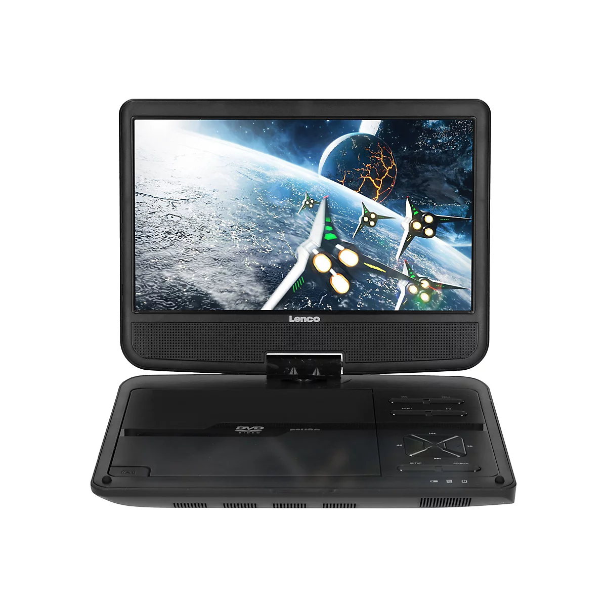 Lenco DVP-1010 - DVD-Player - tragbar -Anzeige: 25.5 cm (10') - Schwarz