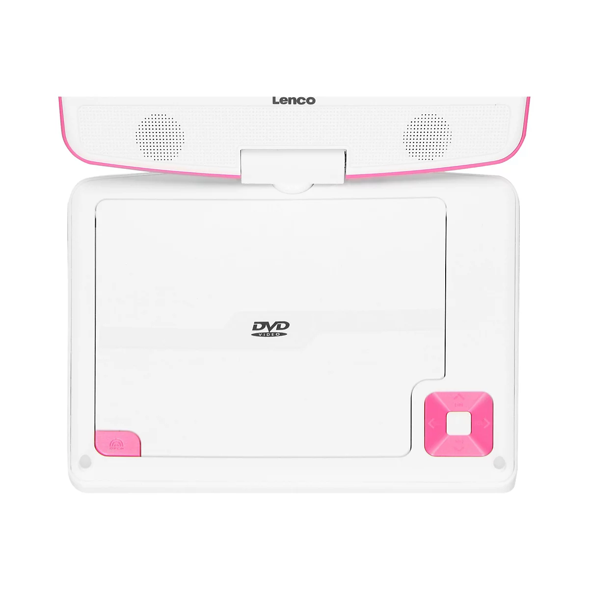 Lenco DVP-910 - DVD-Player - tragbar -Anzeige: 22.9 cm (9') - pink, weiß