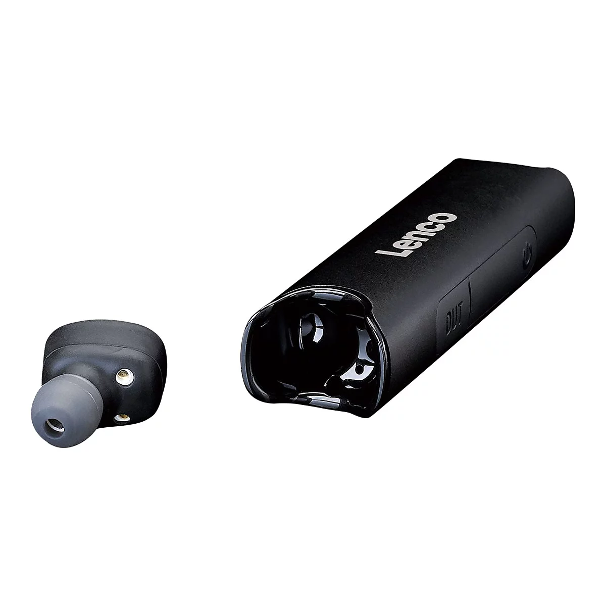 Lenco EPB-440 - True Wireless-Kopfhörer mit Mikrofon - im Ohr - Bluetooth - Schwarz