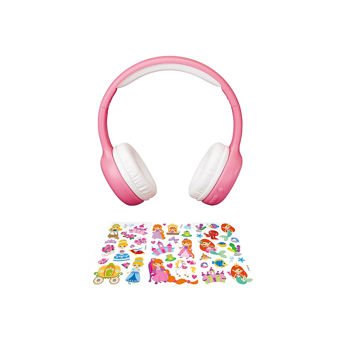 Lenco HPB-110 - Kopfhörer mit Mikrofon - On-Ear - Bluetooth - kabellos, kabelgebunden - 3,5 mm Stecker
