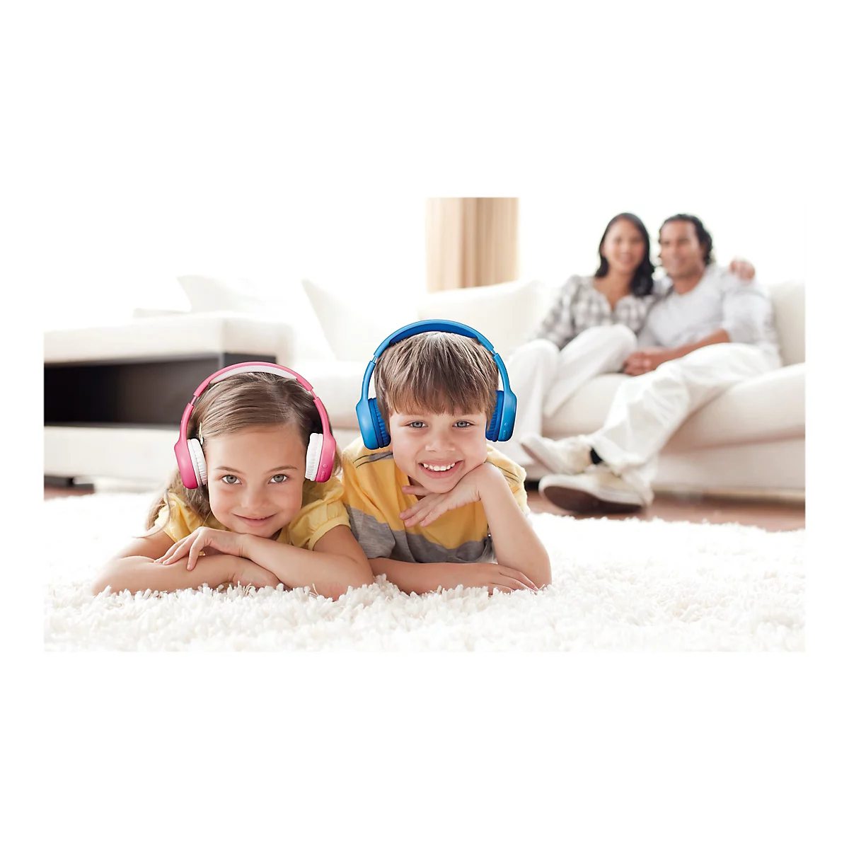 Lenco HPB-110 - Kopfhörer mit Mikrofon - On-Ear - Bluetooth - kabellos, kabelgebunden - 3,5 mm Stecker