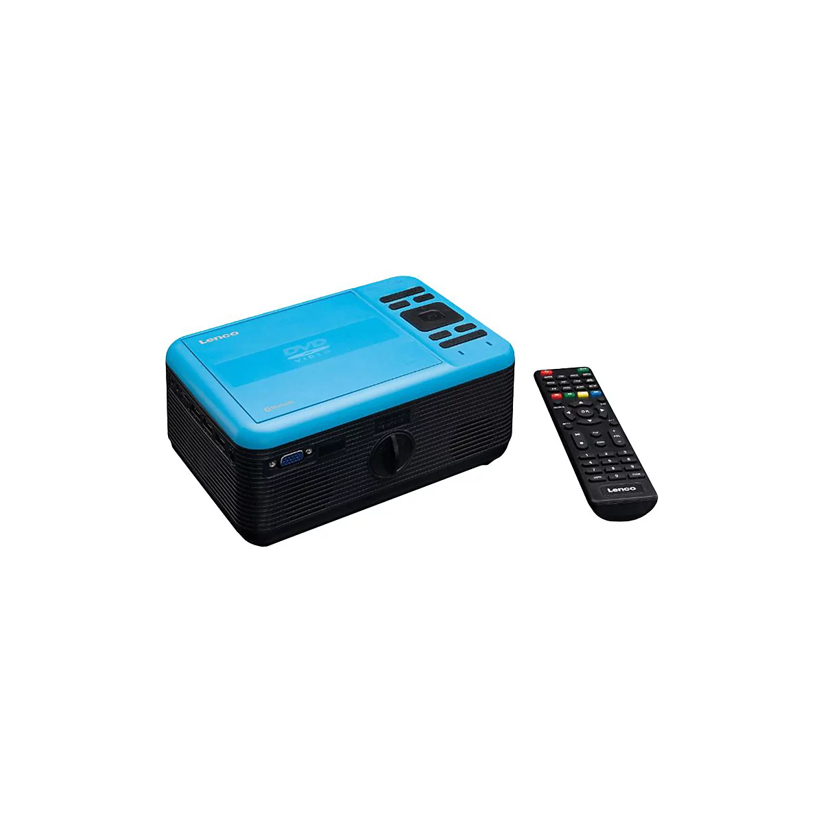 Lenco LPJ-500 - LCD-Projektor - tragbar - 2800 lm - 800 x 480 - Schwarz, Blau