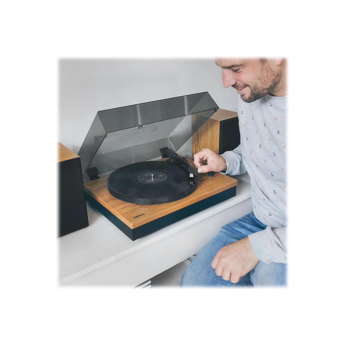 Lenco LS-300 - Audiosystem - 2 x 10 Watt - Holz
