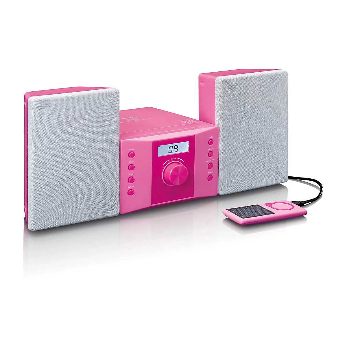 Lenco MC-013 - Microsystem - 5 Watt (Gesamt) - pink