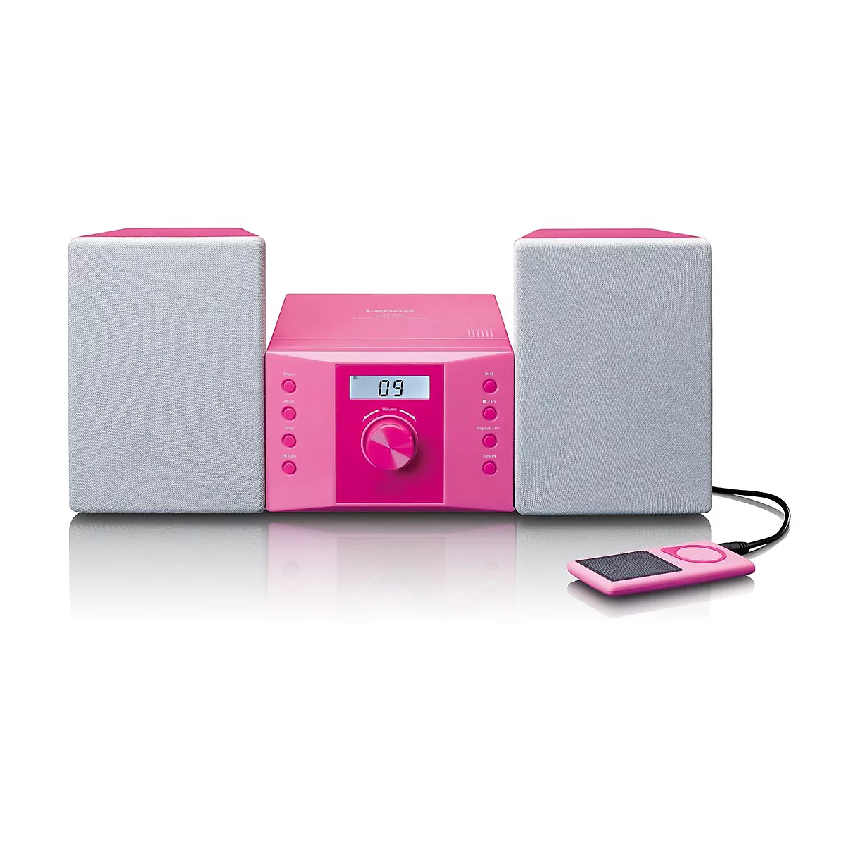Lenco MC-013 - Microsystem - 5 Watt (Gesamt) - pink
