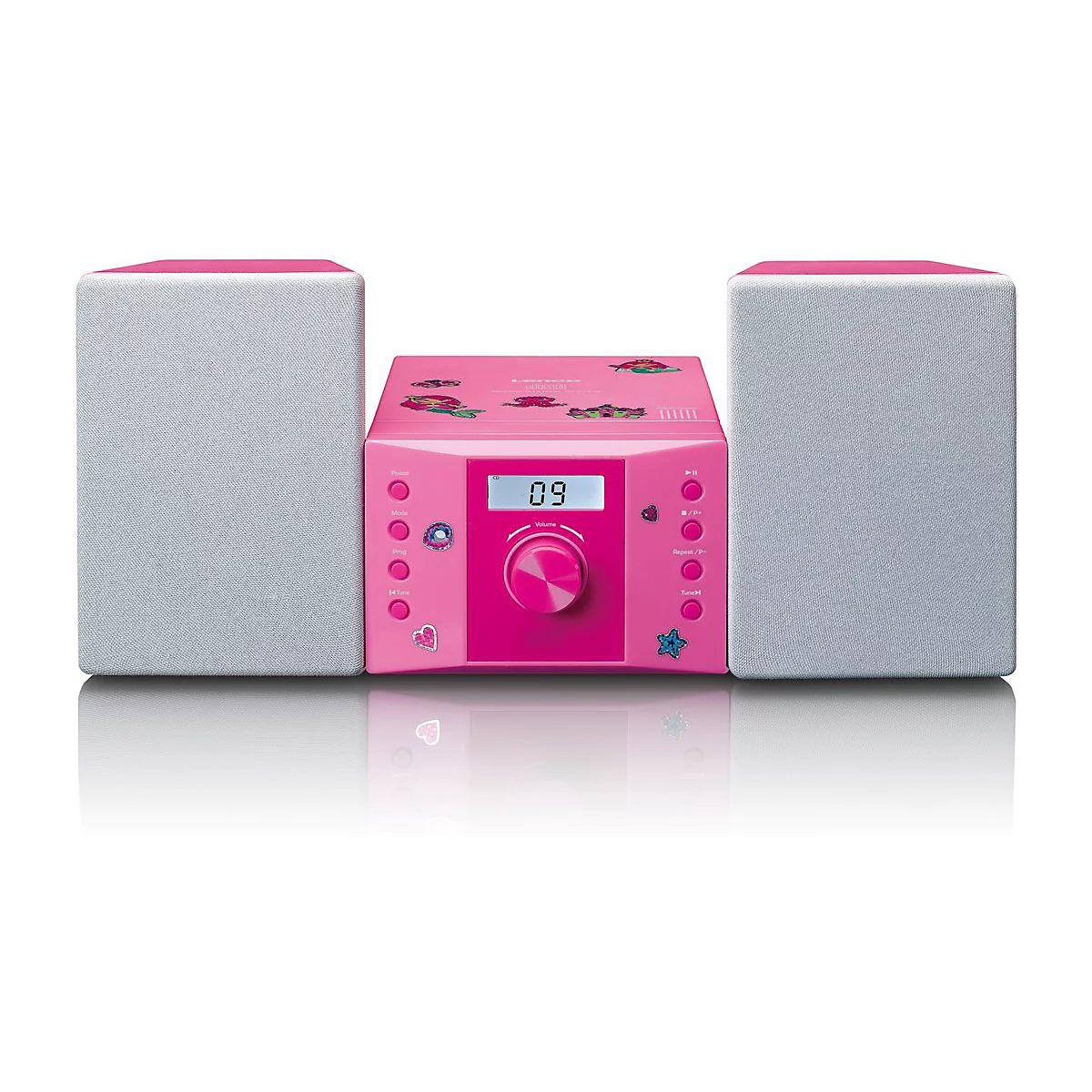 Lenco MC-013 - Microsystem - 5 Watt (Gesamt) - pink