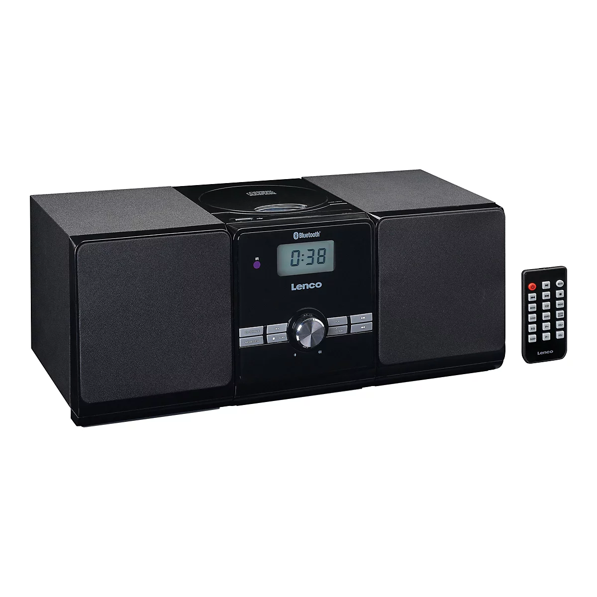 Lenco MC-030 - Microsystem - 2 x 5 Watt - Schwarz